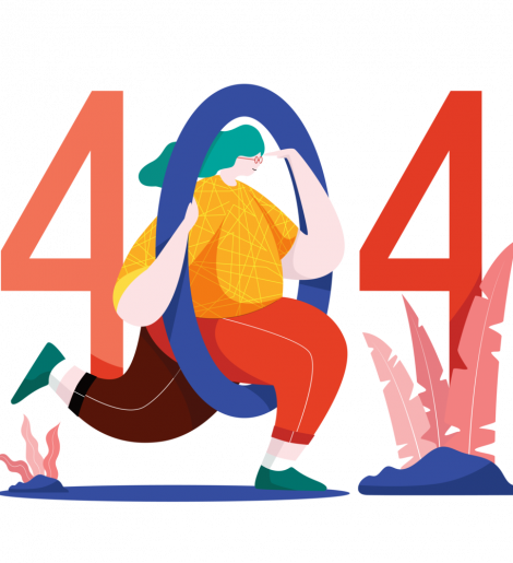 VDN 404 Flat Ilustración